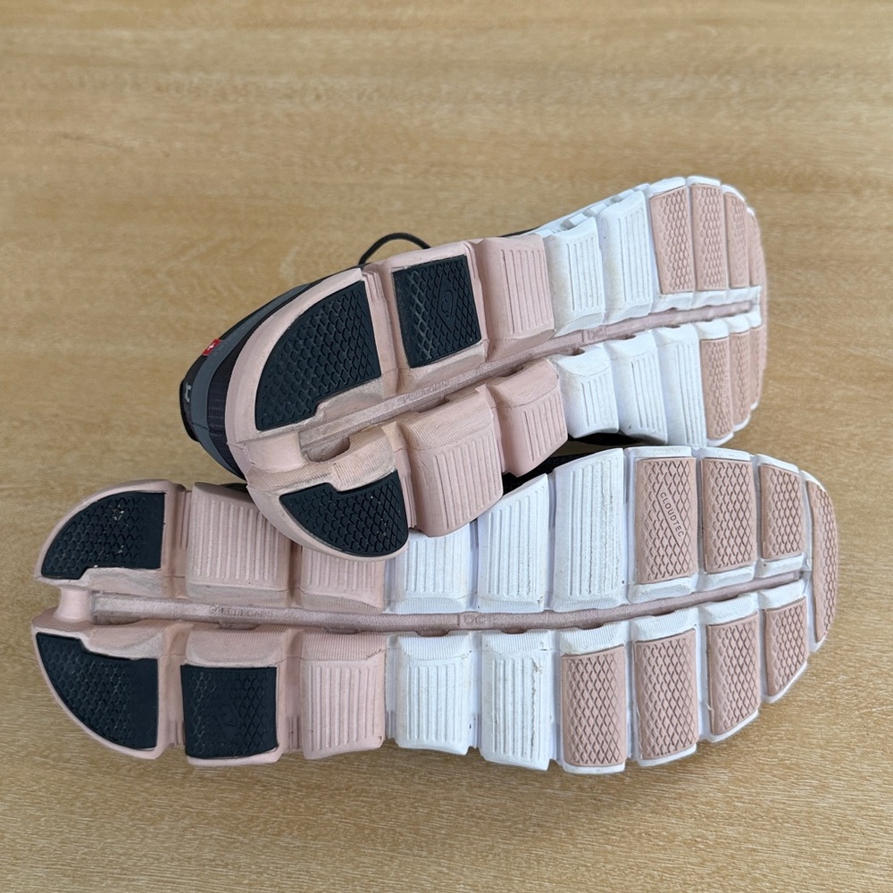 On Running Charcoal and Pink Athletic Shoes - Picture 4 of 5
